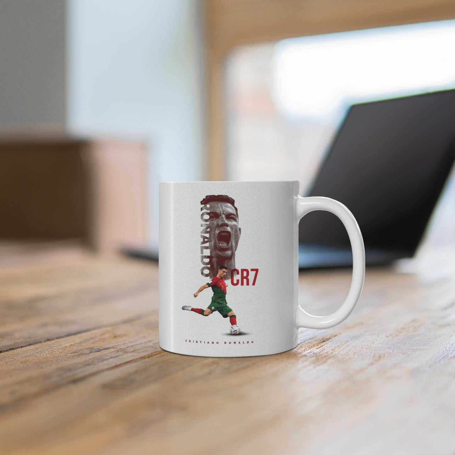 Ronaldo CR7 Ceramic Mug — Soccer Legend 11oz