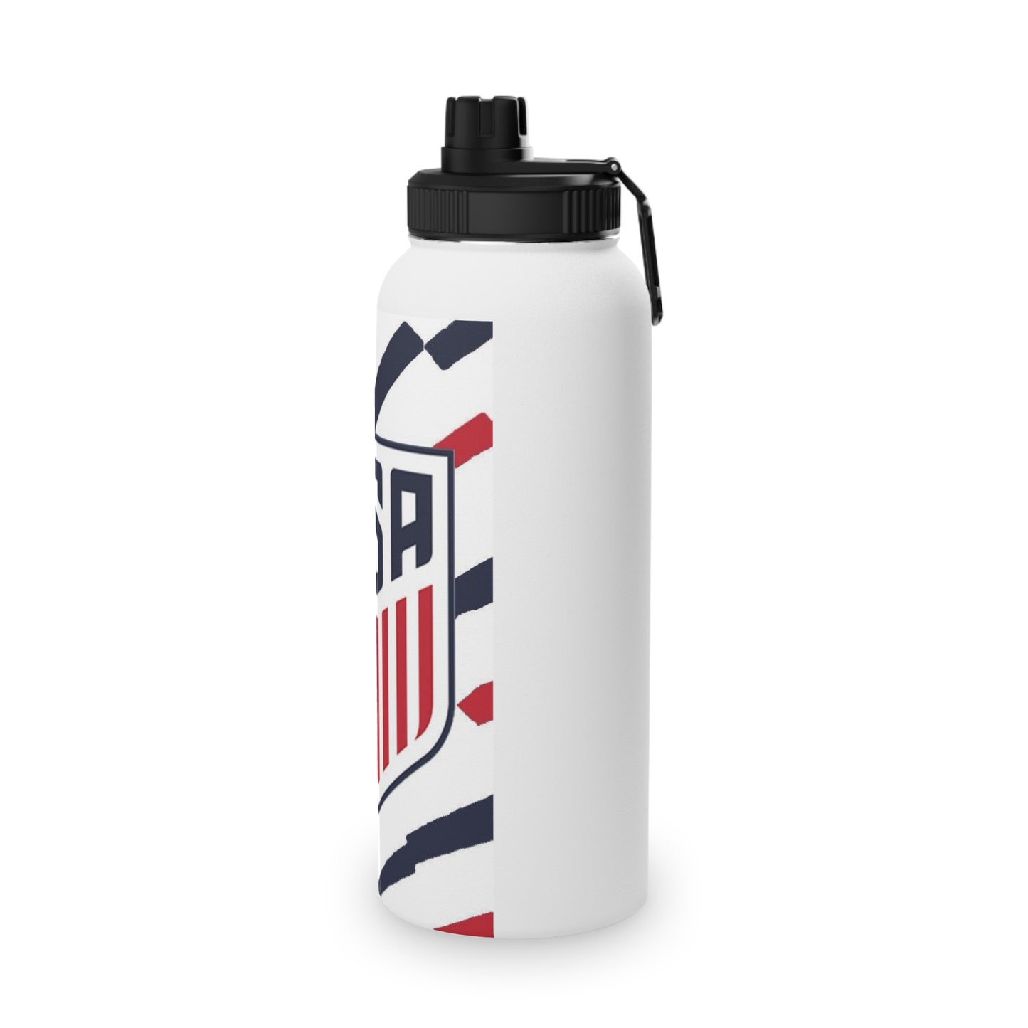 USA Shield Stainless Steel Sports Water Bottle - Patriotic Athletic Hydration