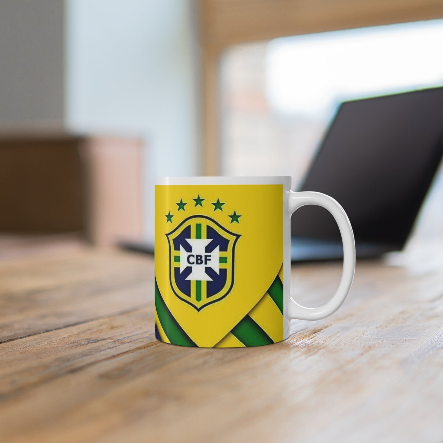 Brazil Flag Coffee Mug - Ordem e Progresso 11oz