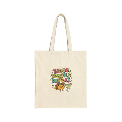 Tacos Tequila Repeat Tote | Cinco de Mayo, Margarita Party