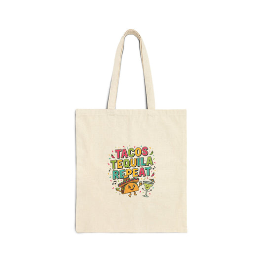 Tacos Tequila Repeat Tote | Cinco de Mayo, Margarita Party