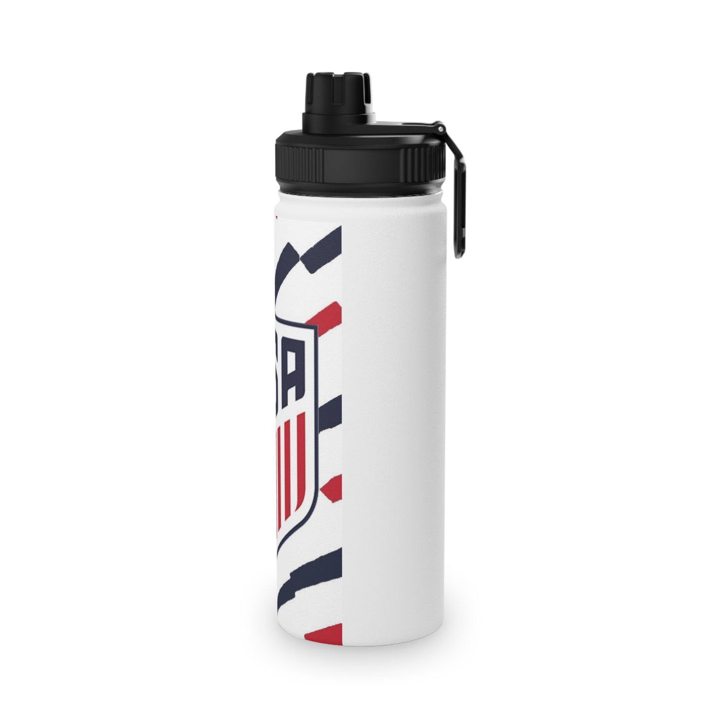 USA Shield Stainless Steel Sports Water Bottle - Patriotic Athletic Hydration