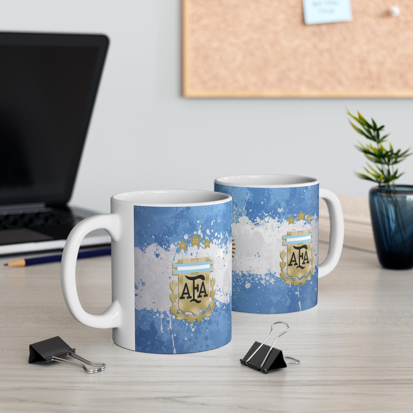 Argentina Flag Soccer Mug — AFA Crest 11oz
