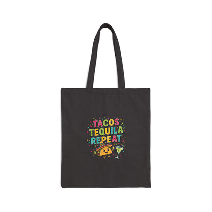 Tacos Tequila Repeat Tote | Cinco de Mayo, Margarita Party