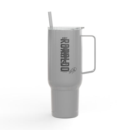 CR7 Ronaldo Signature 40oz Insulated Engraved Tumbler with Handle & Lid