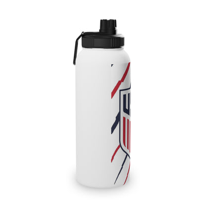 USA Shield Stainless Steel Sports Water Bottle - Patriotic Athletic Hydration