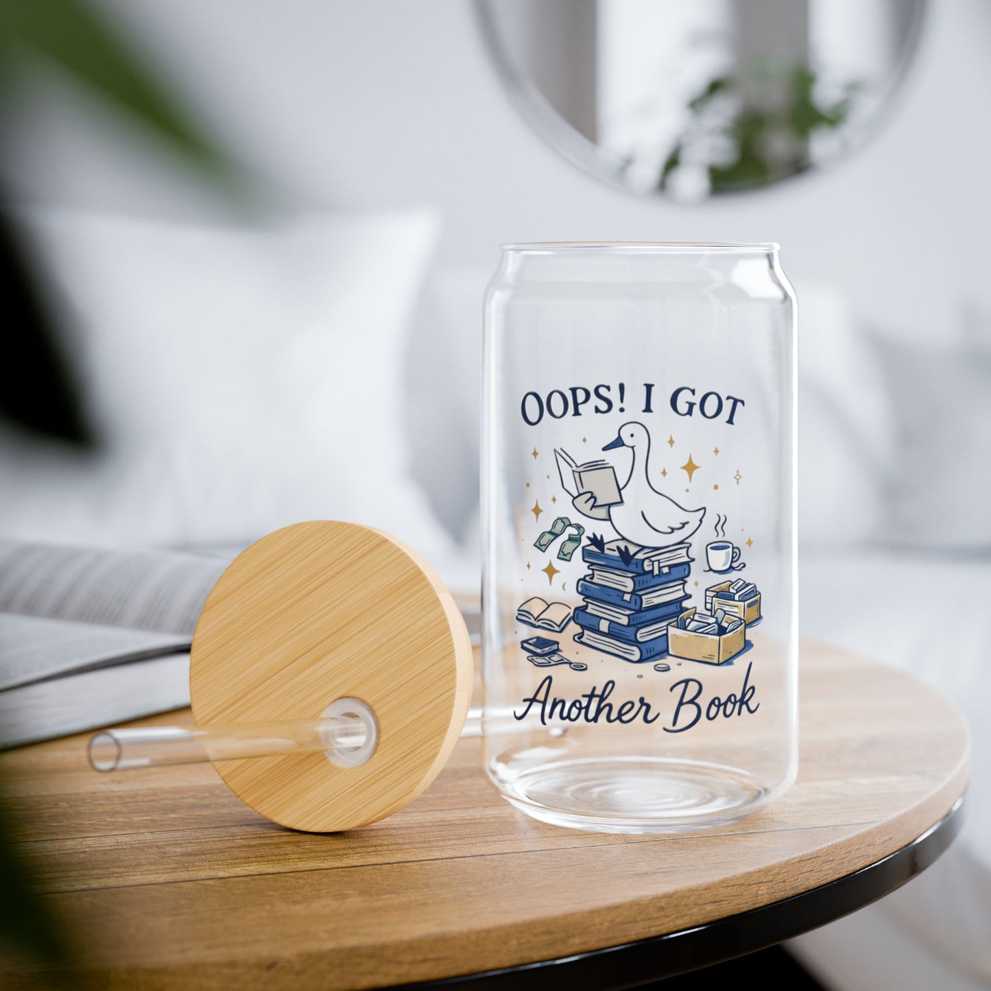 🦆 Quirky Duck Vibes – Aesthetic Sipper Glass