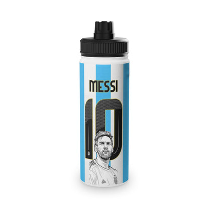Lionel Messi #10 Argentina Stainless Steel Sports Water Bottle