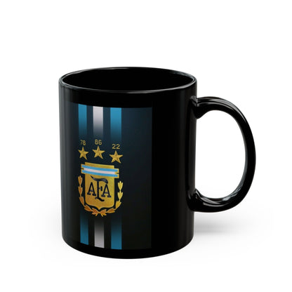 Argentina Football Crest Black Mug – AFA Soccer Coffee Cup