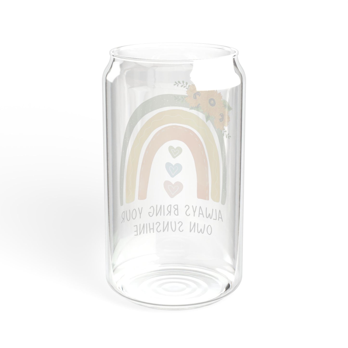 Bring your own sunshing- Sipper style clear glassware
