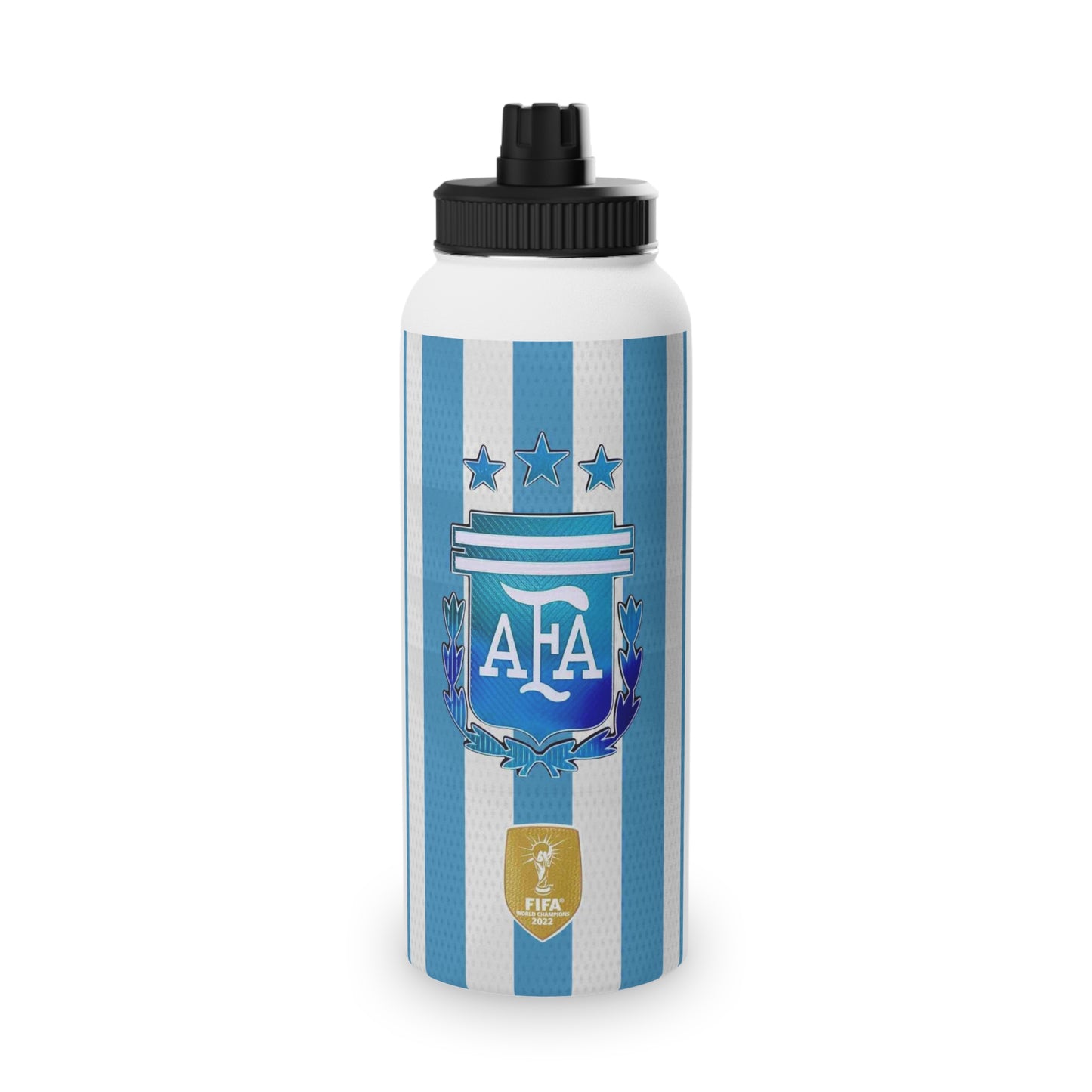 Argentina Soccer Stainless Steel Water Bottle — AFA Crest Sports Bottle