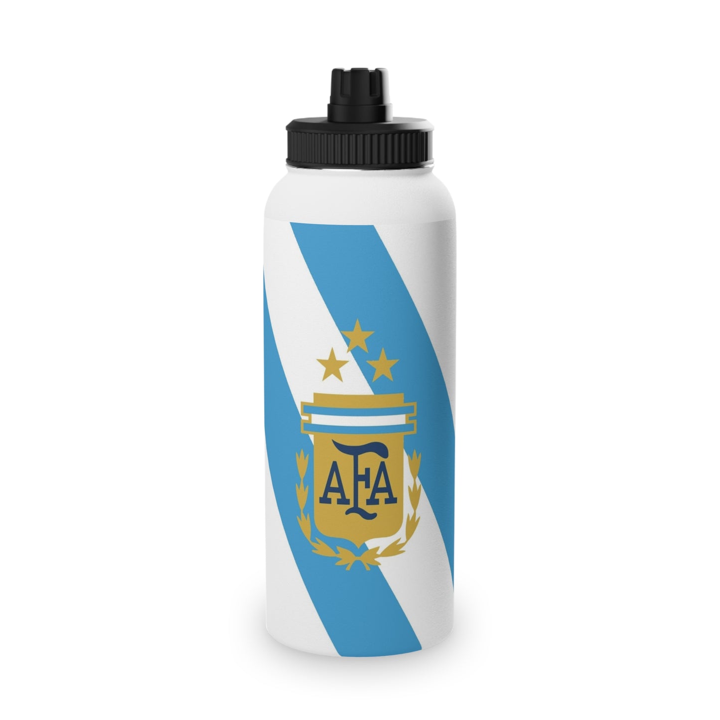 Argentina Crest Blue Stripe Water Bottle Collection
