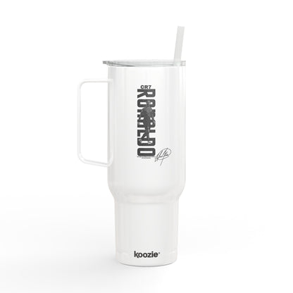 CR7 Ronaldo Signature 40oz Insulated Engraved Tumbler with Handle & Lid