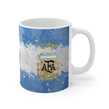 Argentina Flag Soccer Mug — AFA Crest 11oz