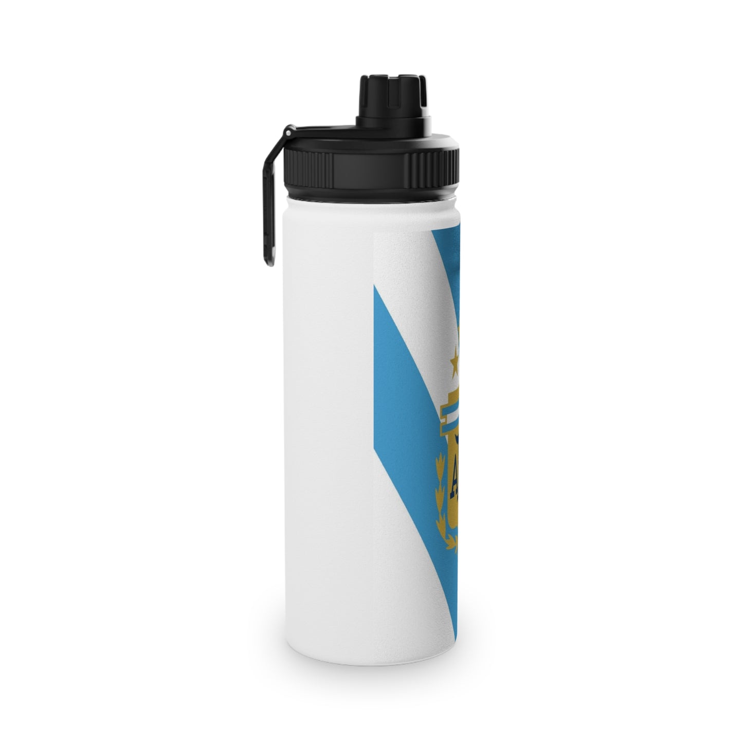 Argentina Crest Blue Stripe Water Bottle Collection