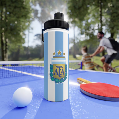 Argentina Crest Stainless Steel Sports Water Bottle – AFA Flag Design