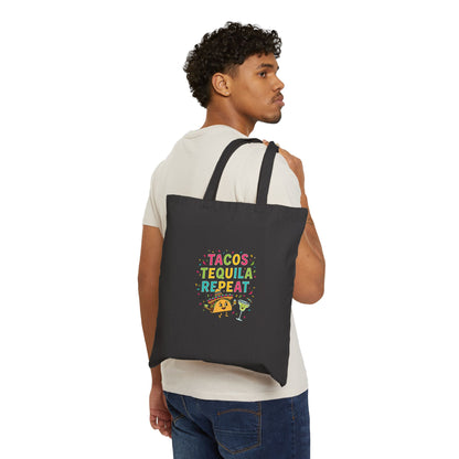 Tacos Tequila Repeat Tote | Cinco de Mayo, Margarita Party