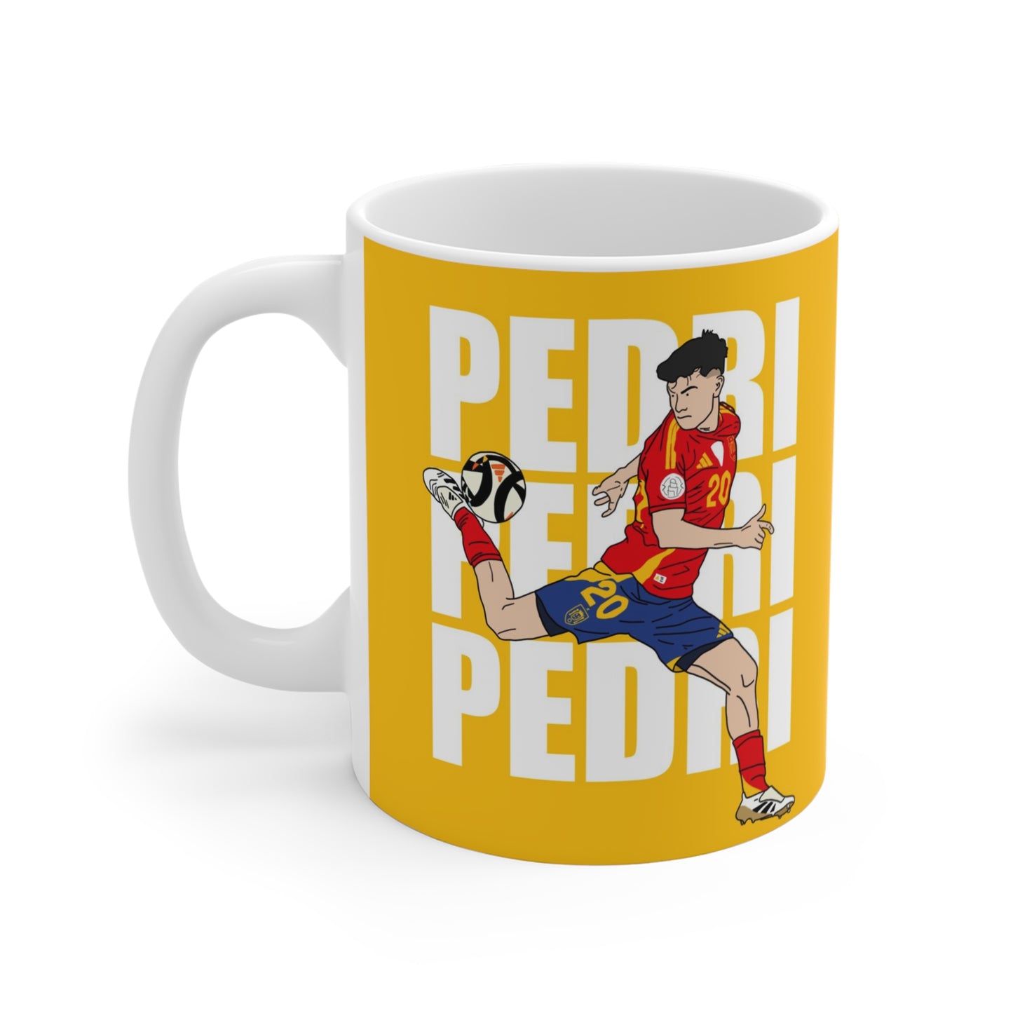 Pedri Spain Soccer Mug — 11oz Football Player Coffee Cup