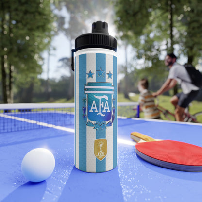 Argentina Soccer Stainless Steel Water Bottle — AFA Crest Sports Bottle