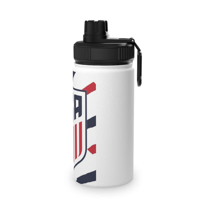 USA Shield Stainless Steel Sports Water Bottle - Patriotic Athletic Hydration