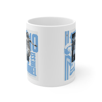 Lionel Messi Soccer Mug — Retro Argentina Jersey 11oz Coffee Cup