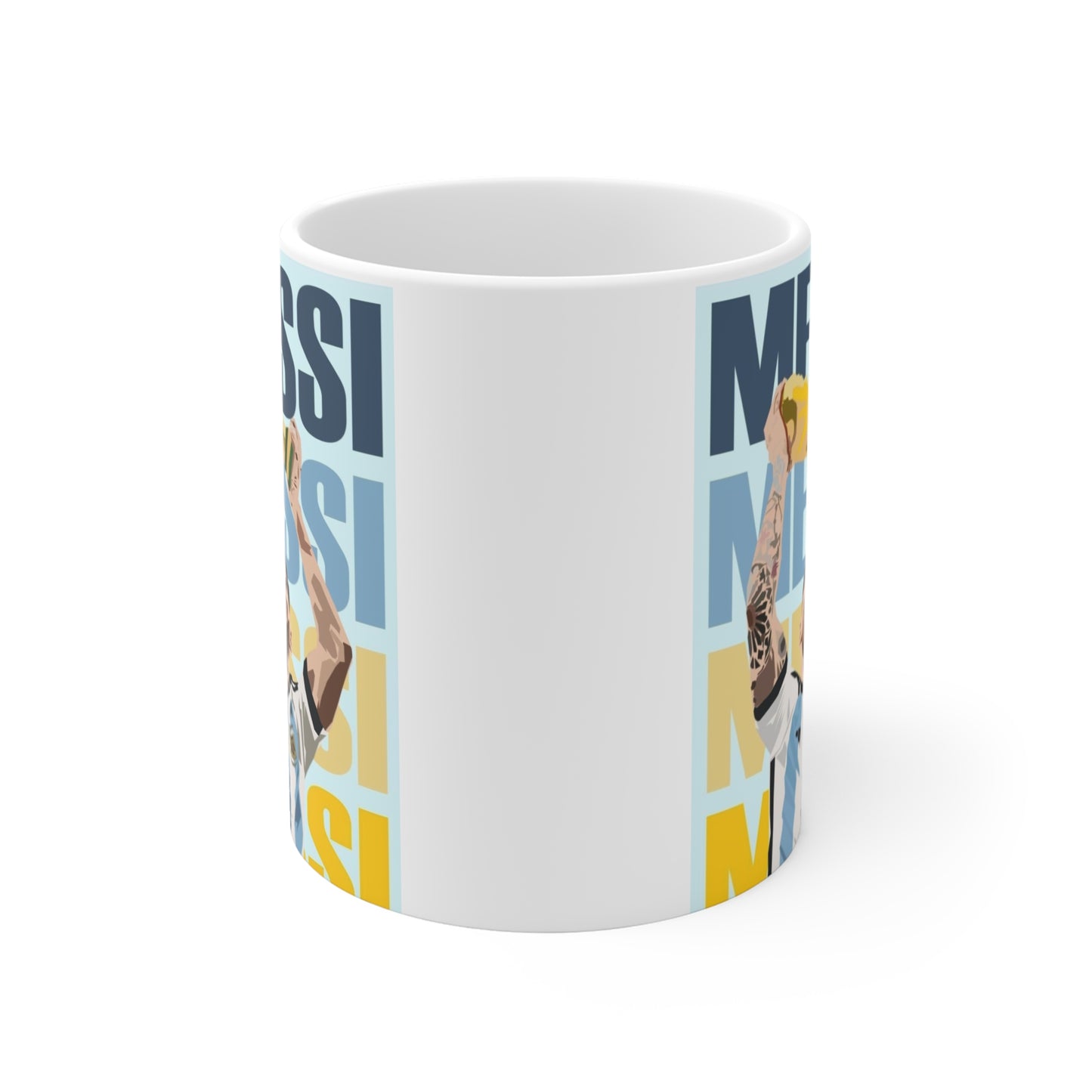 Messi World Cup Champion Mug — Lionel Messi Argentina Football Coffee Cup