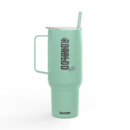 CR7 Ronaldo Signature 40oz Insulated Engraved Tumbler with Handle & Lid