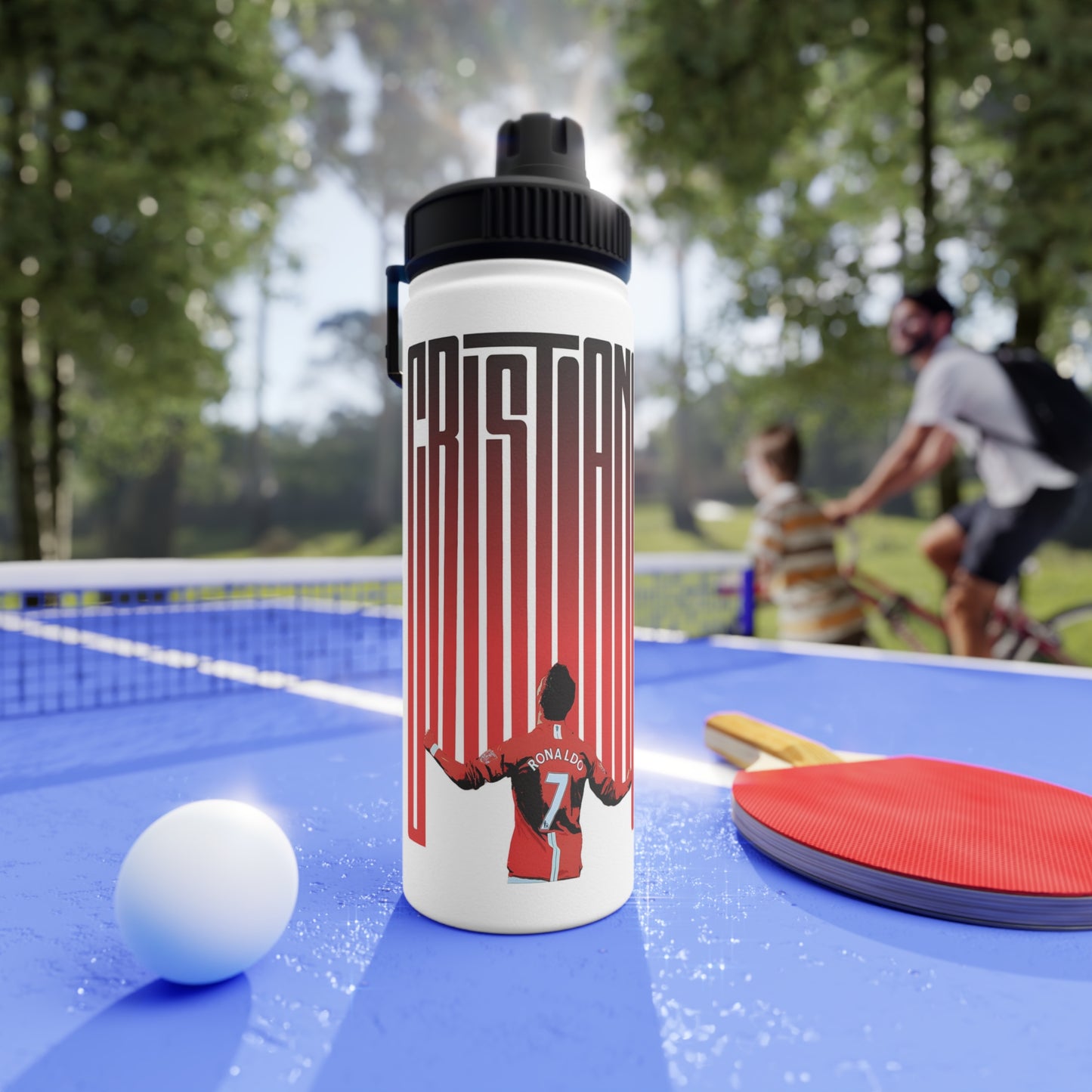 Cristiano #7 Stainless Steel Sports Water Bottle – Soccer Fan Drink Bottle