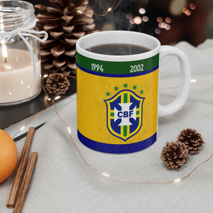 Brazil Flag Coffee Mug – Vintage World Cup Years 11oz