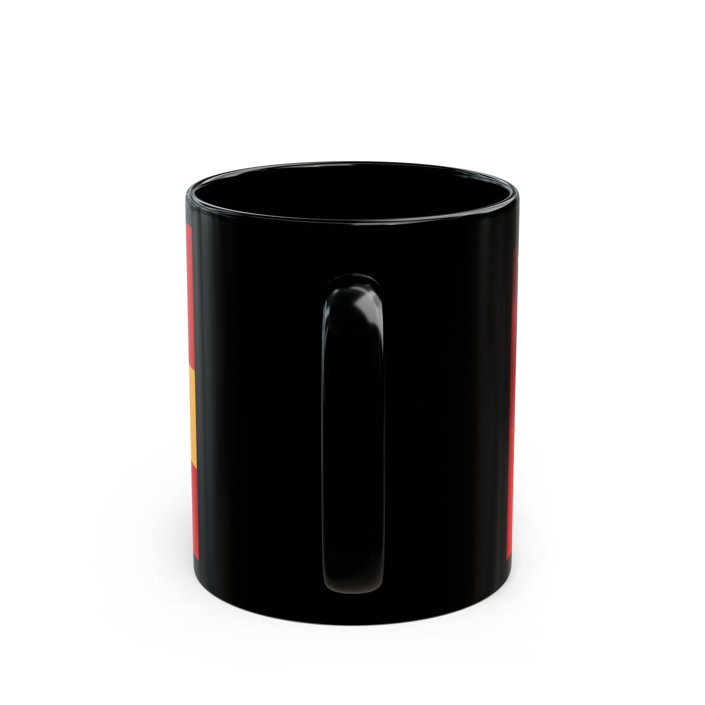 Spain Flag Coffee Mug — Spanish Crest 11oz/15oz Black Ceramic
