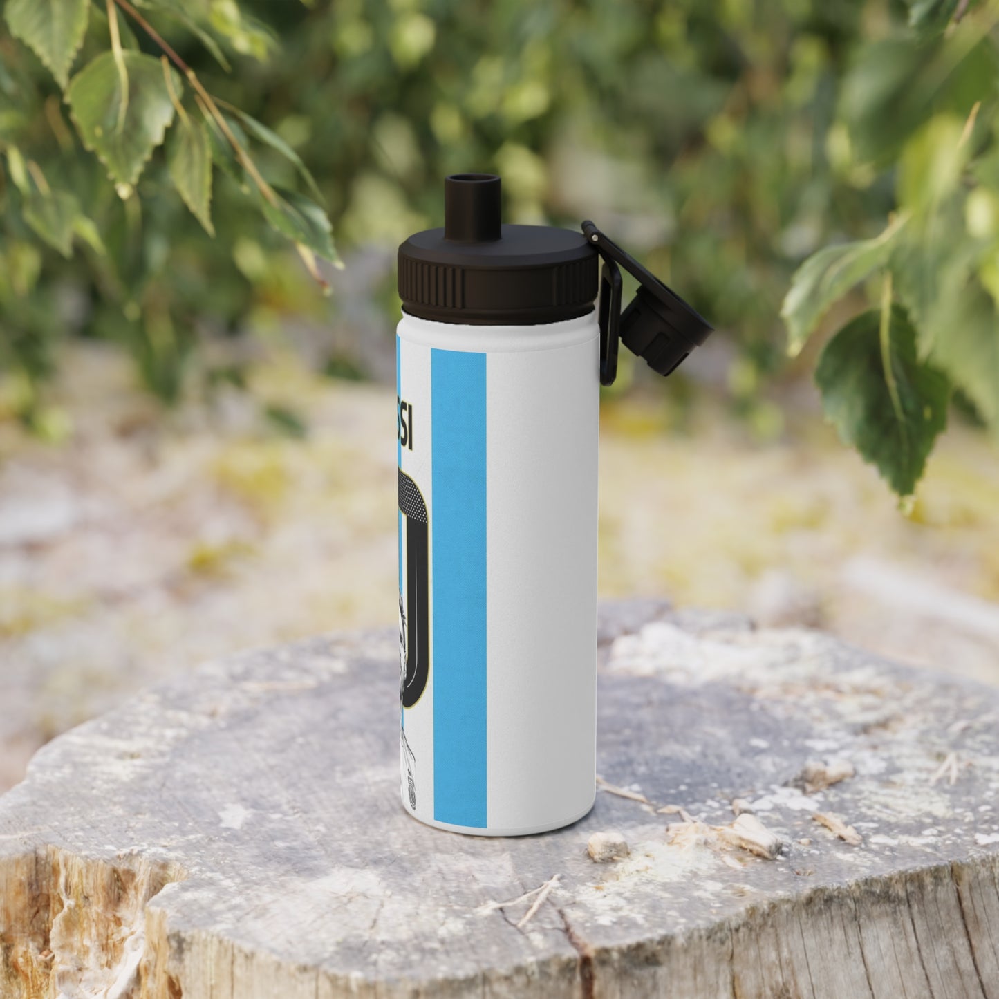 Lionel Messi #10 Argentina Stainless Steel Sports Water Bottle