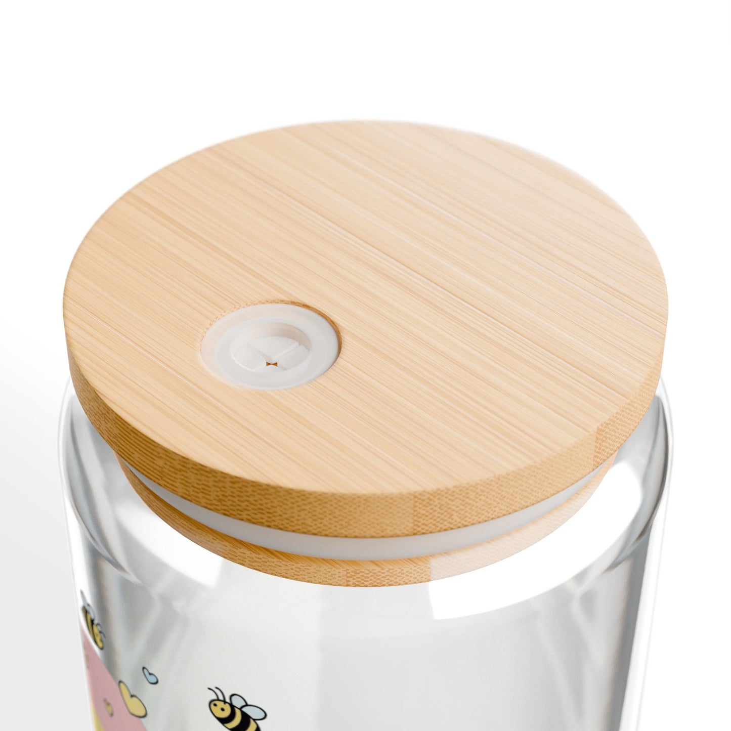🐝 Bee Humble – Snoopy Sipper Glass (Cute & Aesthetic Edition)
