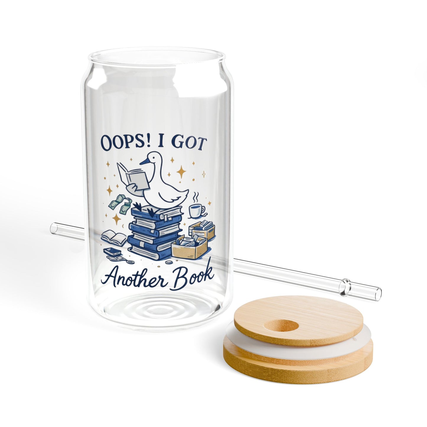 🦆 Quirky Duck Vibes – Aesthetic Sipper Glass