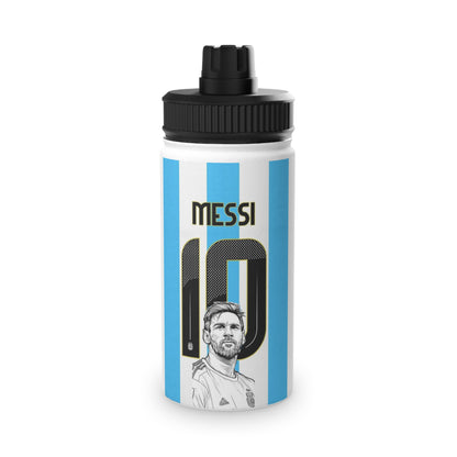 Lionel Messi #10 Argentina Stainless Steel Sports Water Bottle