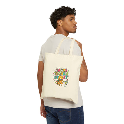 Tacos Tequila Repeat Tote | Cinco de Mayo, Margarita Party
