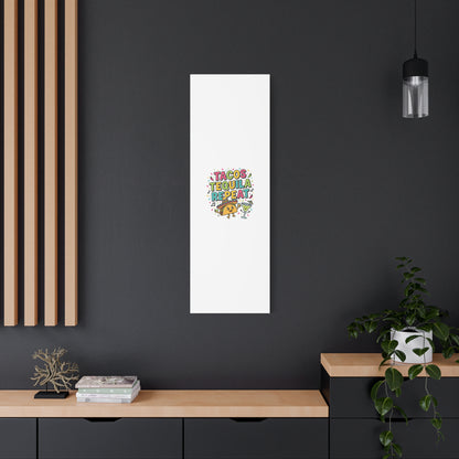 Tacos Tequila Repeat Canvas | Cinco de Mayo party wall art
