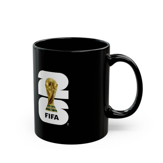 FIFA World Cup 2026 Black Coffee Mug – Official Trophy Logo 11oz/15oz
