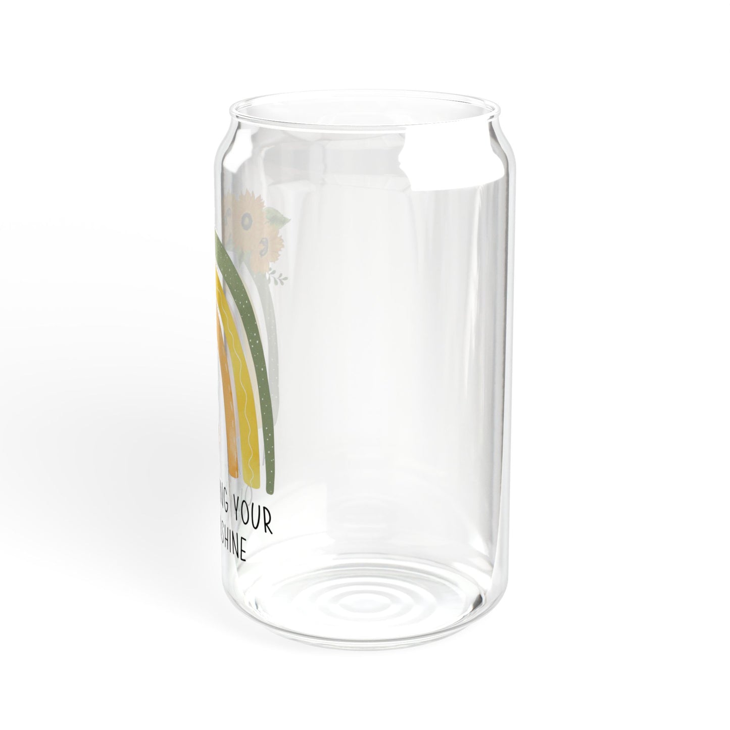Bring your own sunshing- Sipper style clear glassware