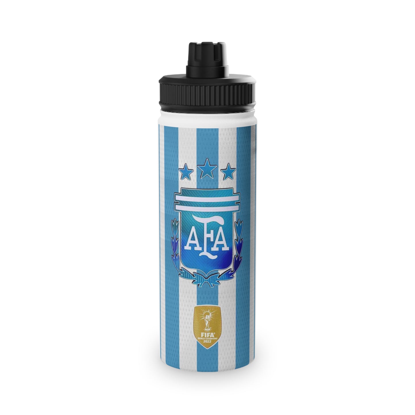 Argentina Soccer Stainless Steel Water Bottle — AFA Crest Sports Bottle