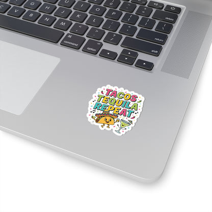 Tacos Tequila Repeat Sticker | Cinco de Mayo, Fiesta Humor
