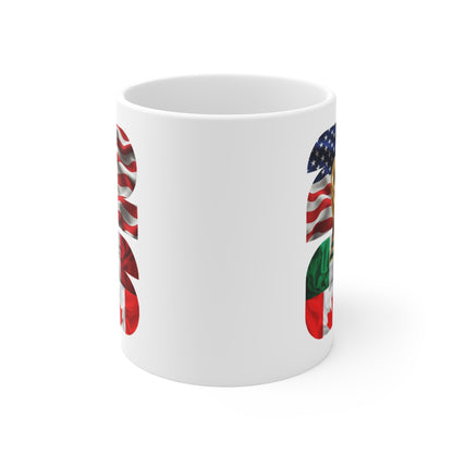 World Cup Trophy Flag Mug — USA Mexico Canada 11oz