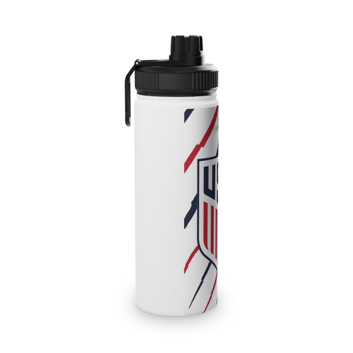 USA Shield Stainless Steel Sports Water Bottle - Patriotic Athletic Hydration