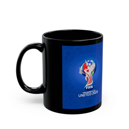 FIFA World Cup 2026 Black Coffee Mug – Official Trophy Logo 11oz/15oz