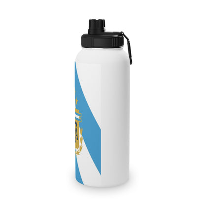 Argentina Crest Blue Stripe Water Bottle Collection