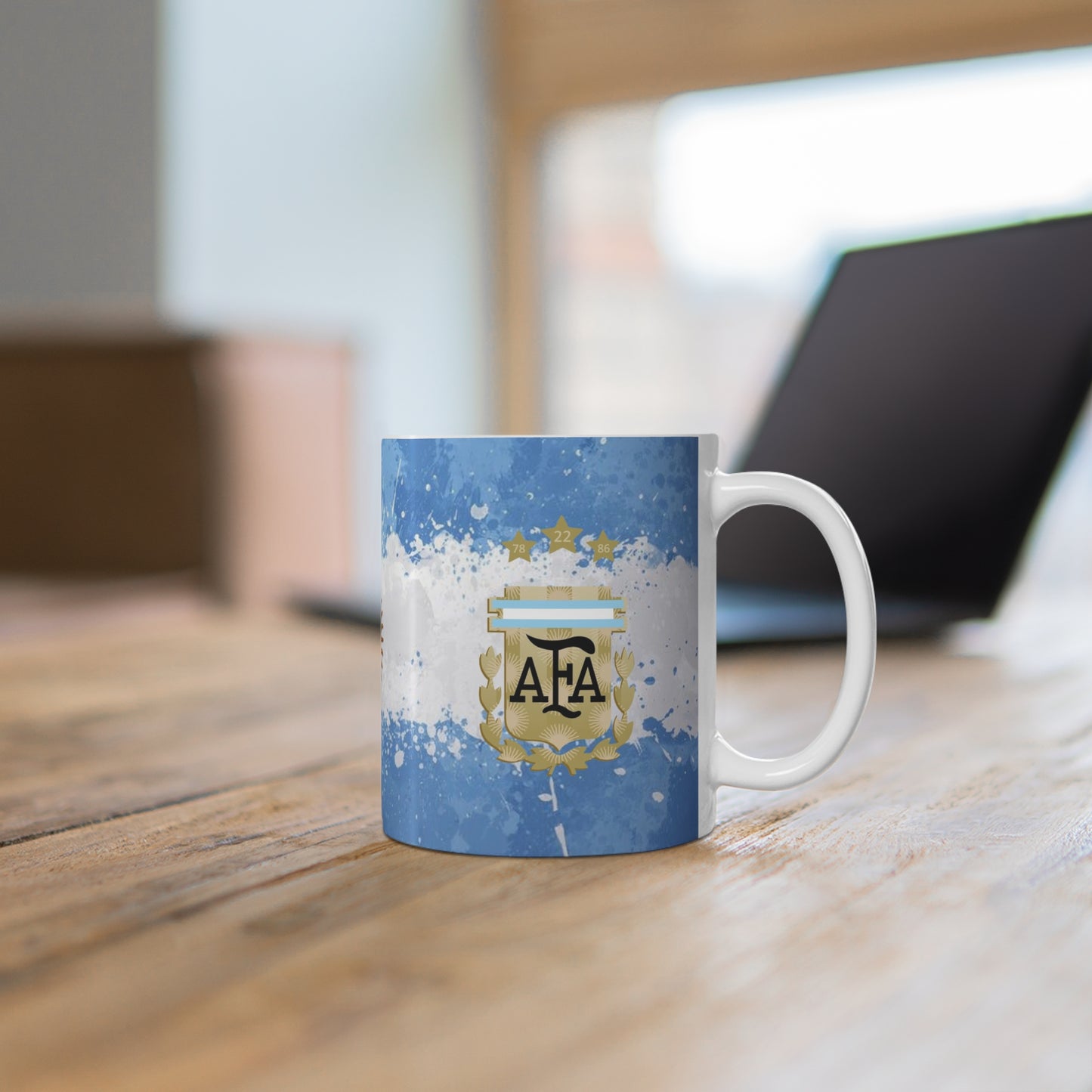 Argentina Flag Soccer Mug — AFA Crest 11oz