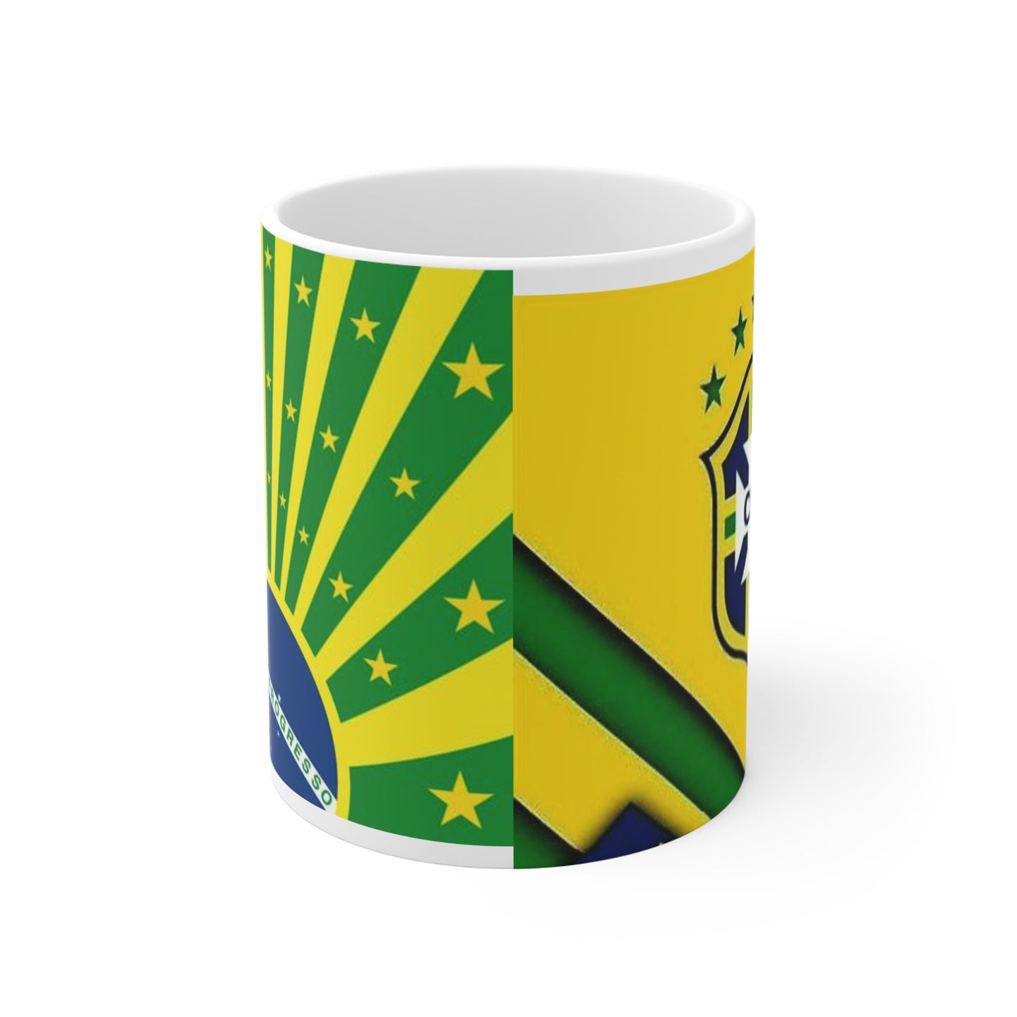 Brazil Flag Coffee Mug - Ordem e Progresso 11oz