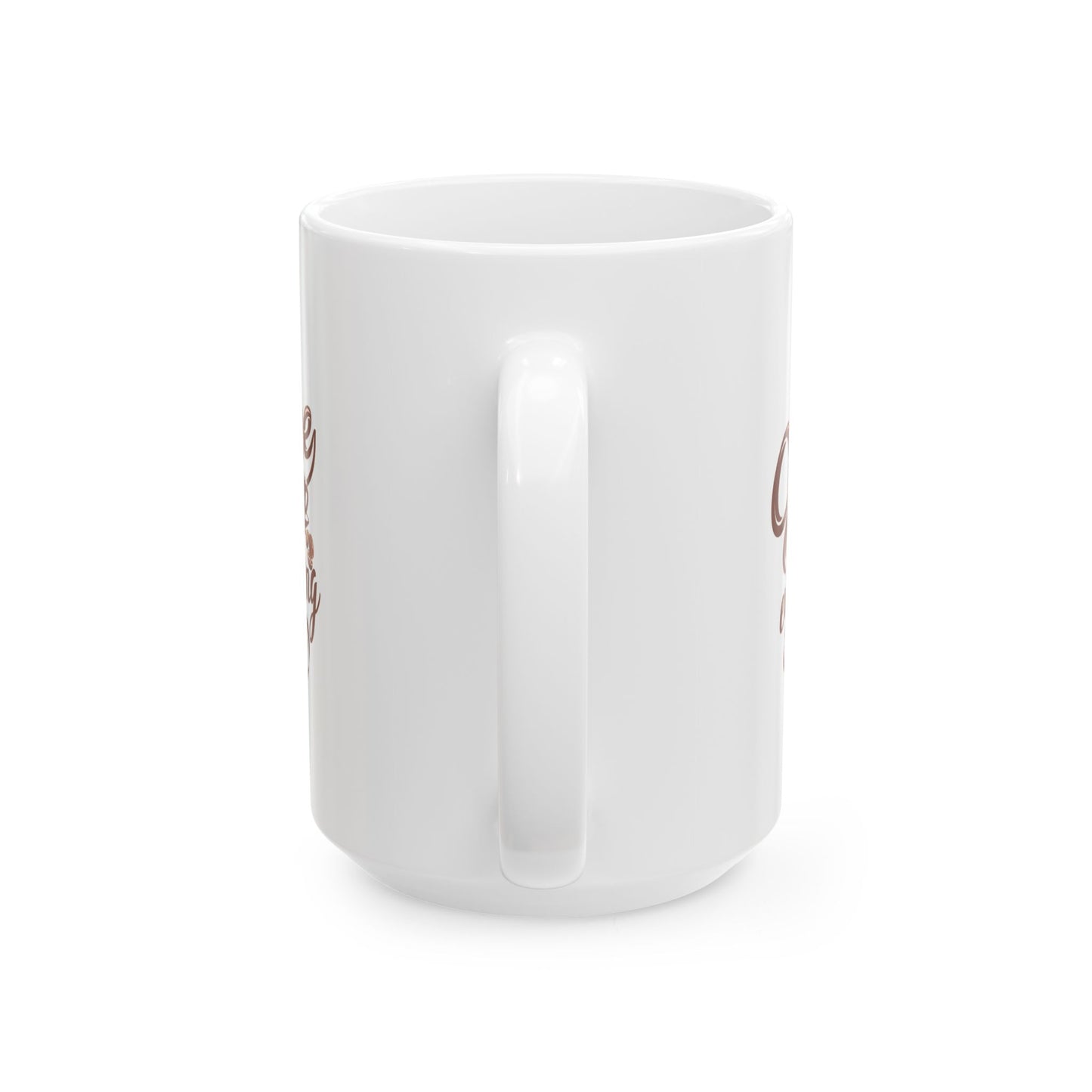 Coffee Everything Mug – Retro Brown Script Ceramic Coffee Cup (11oz & 15oz)