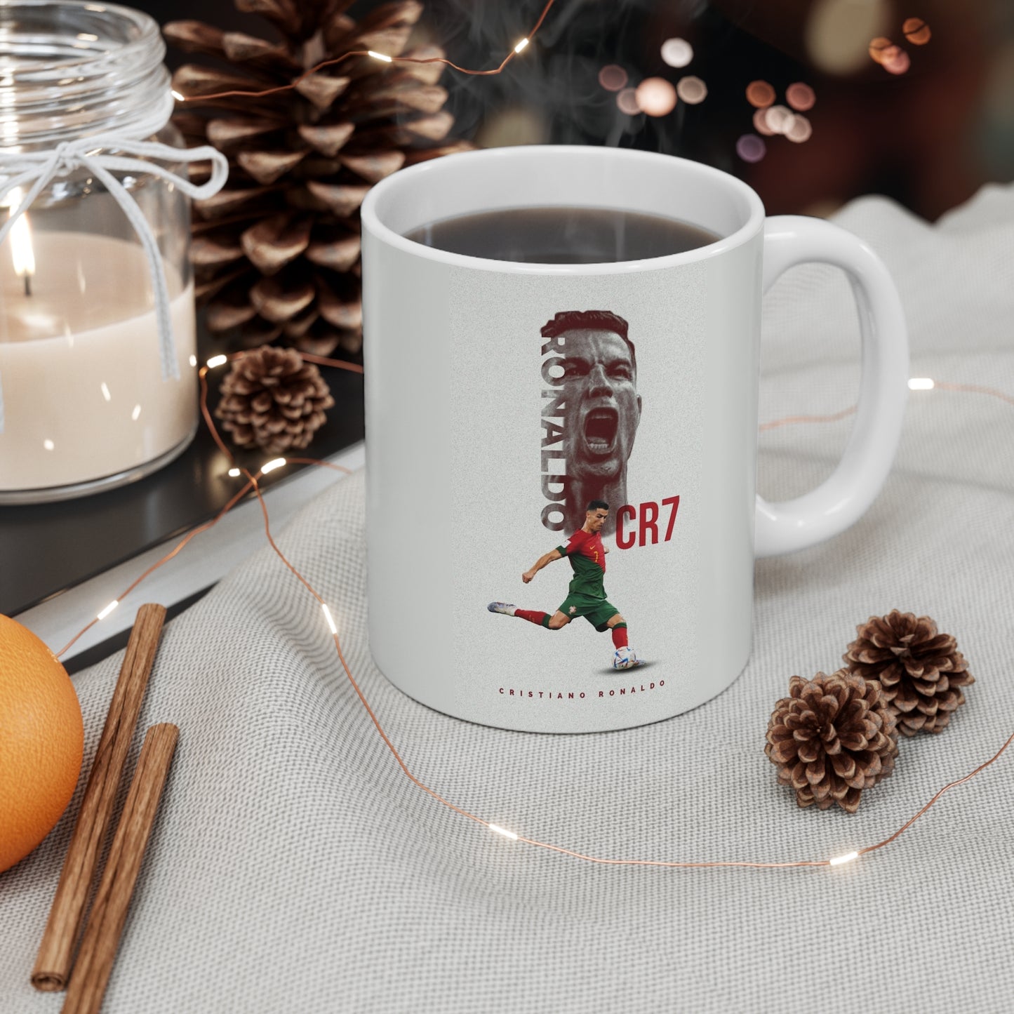 Ronaldo CR7 Ceramic Mug — Soccer Legend 11oz