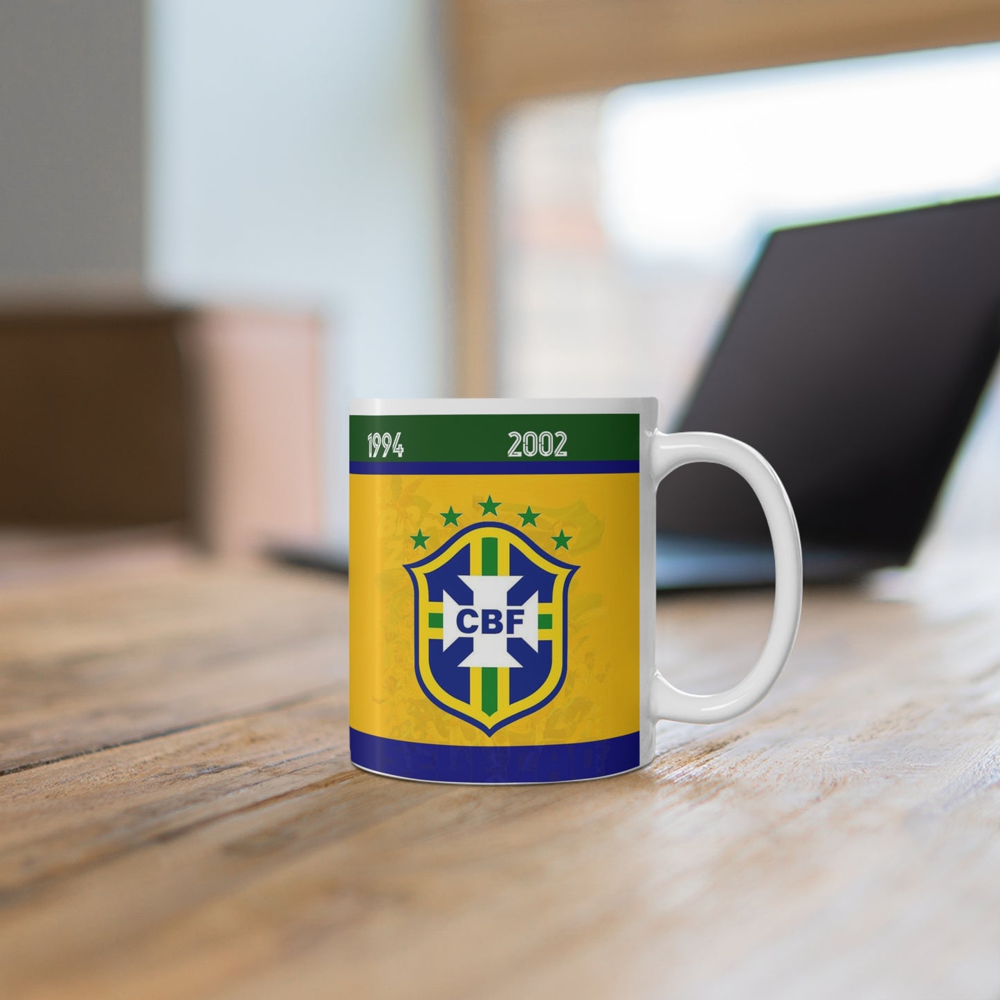 Brazil Flag Coffee Mug – Vintage World Cup Years 11oz