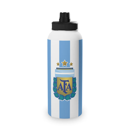 Argentina Crest Stainless Steel Sports Water Bottle – AFA Flag Design